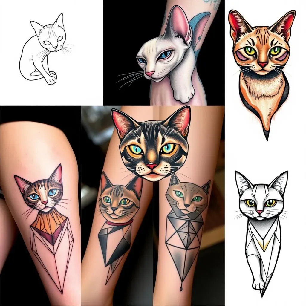 Popular Cat Tattoo Styles for Women