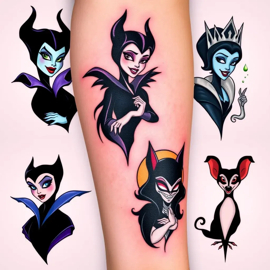 Popular Disney Villain Tattoo Designs for Women