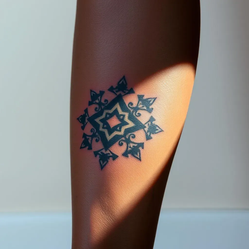 Popular Leg Tattoo Placements and Styles for Black Skin