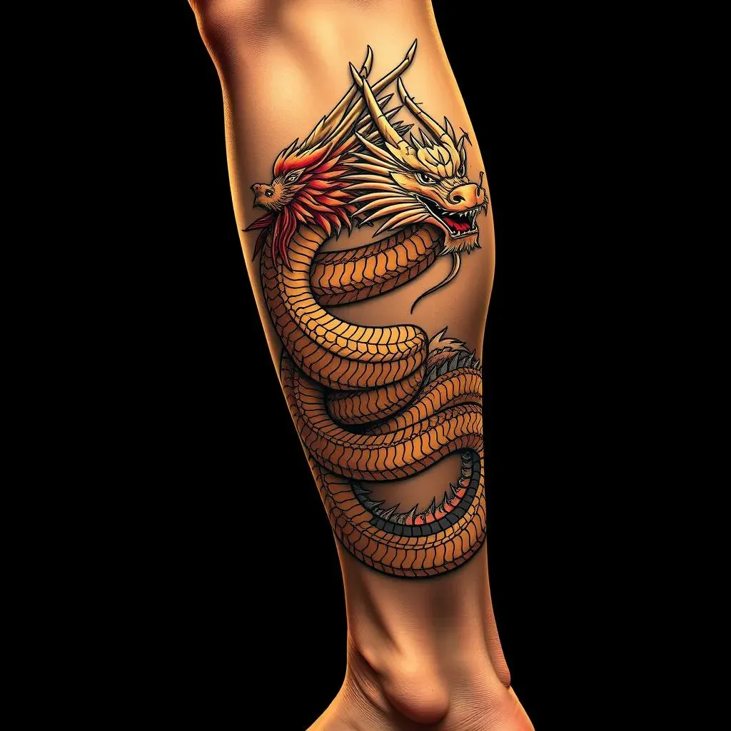 Popular Leg Tattoo Styles and Themes for Men