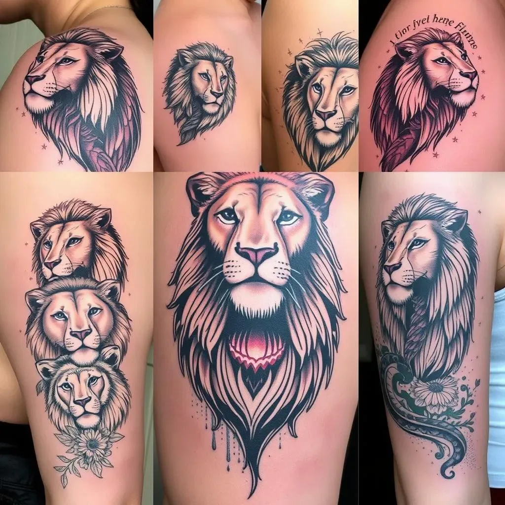 Popular Lion Tattoo Designs for Women