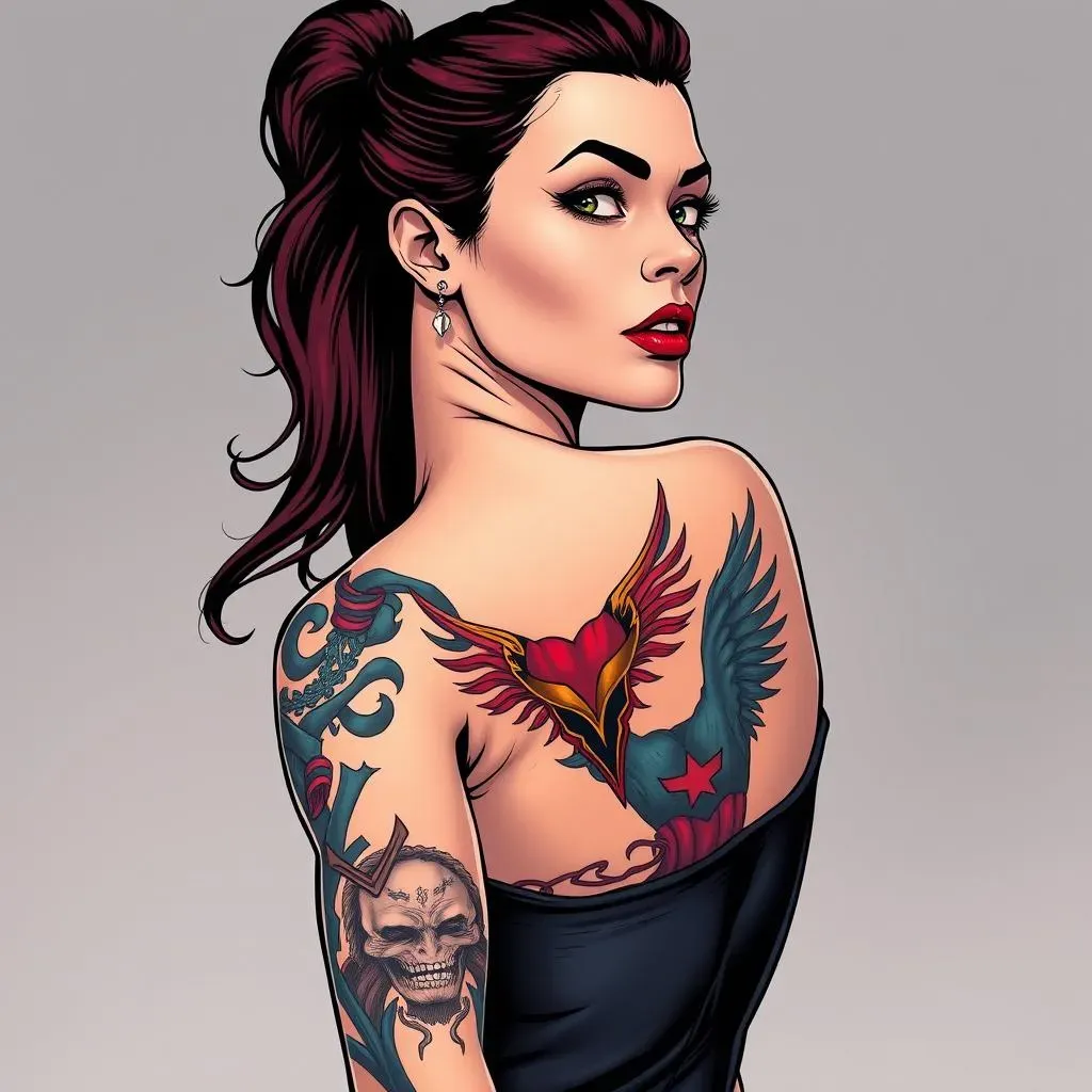 Popular Marvel Villain Tattoo Designs for Women