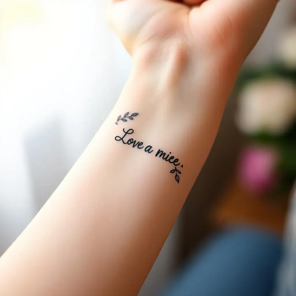 Popular Placement and Styles for Love Quote Tattoos