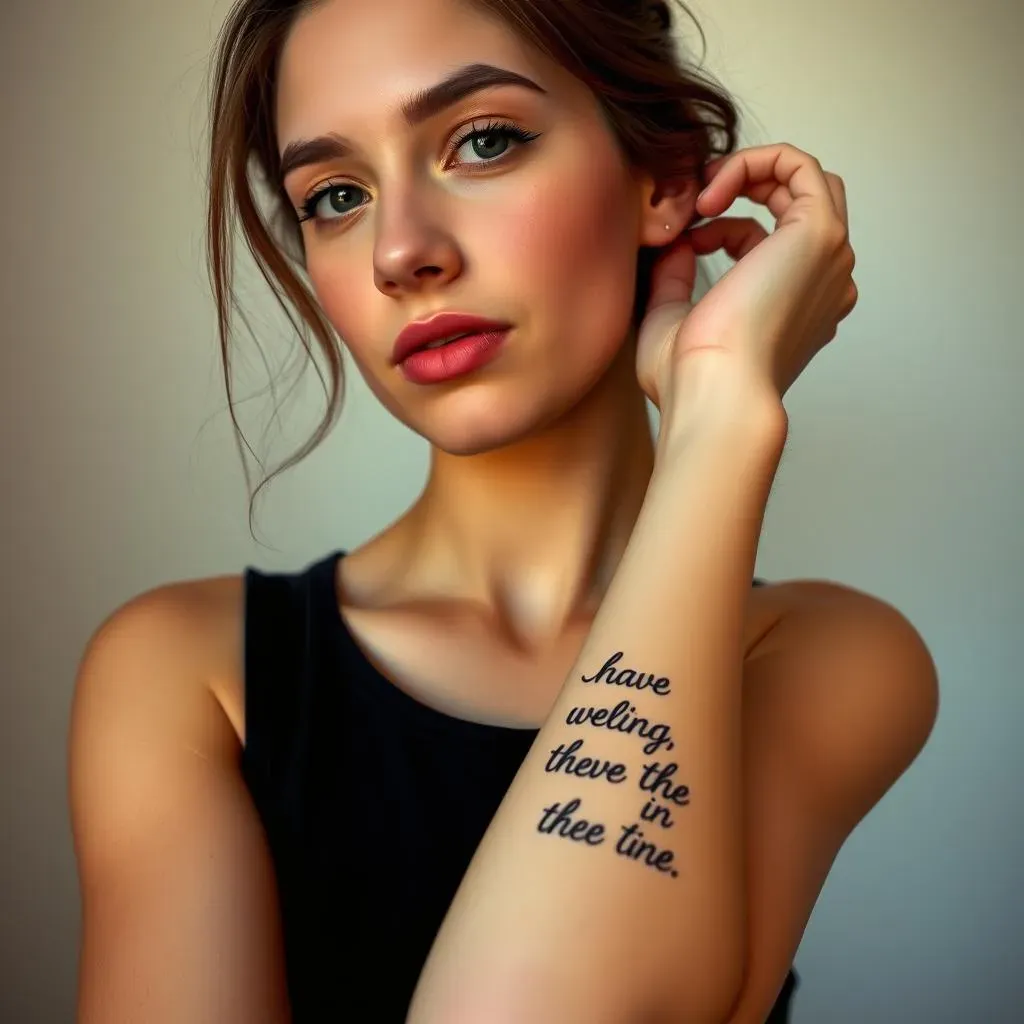 Popular Placement Ideas for Arm Tattoos Quotes