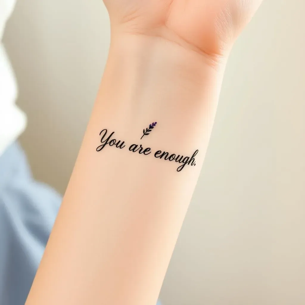 Popular SelfLove Quote Tattoo Styles