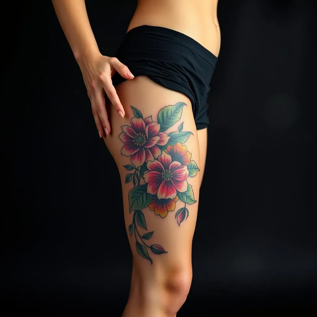 Popular Thigh Tattoo Styles for Black Females