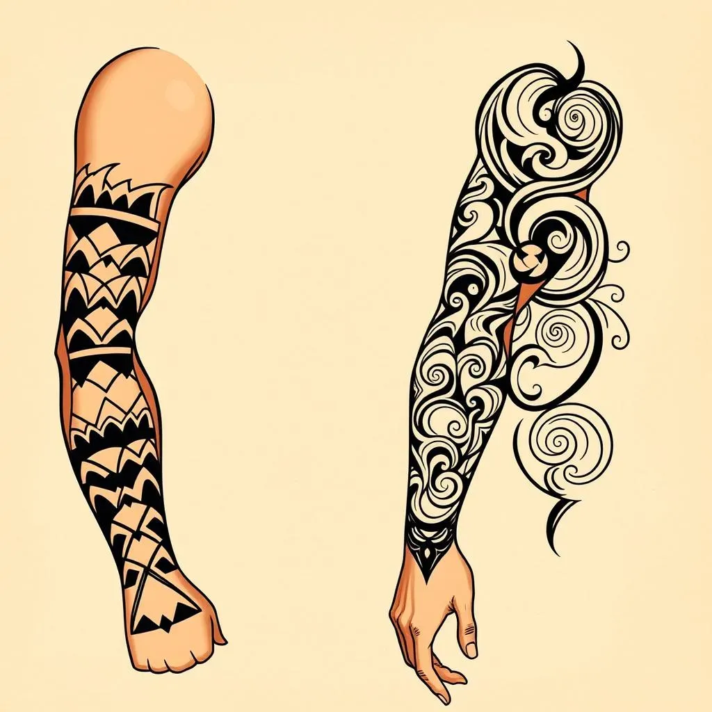 Popular Tribal Sleeve Tattoo Designs and Their Meanings