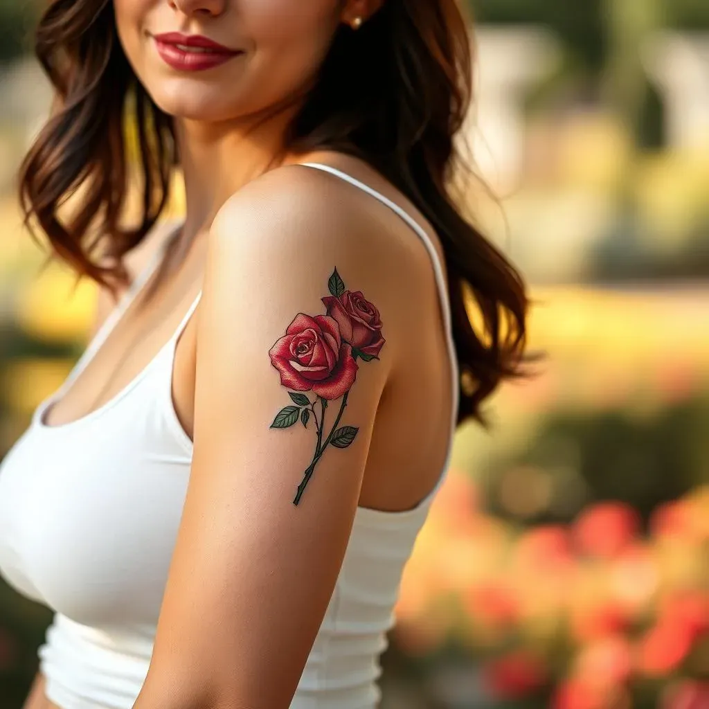 Rose Sleeve Tattoo Placement and Size Considerations