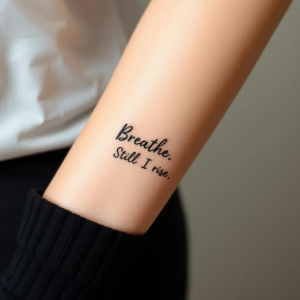 Short & Sweet: Meaningful Tattoo Quotes for Females
