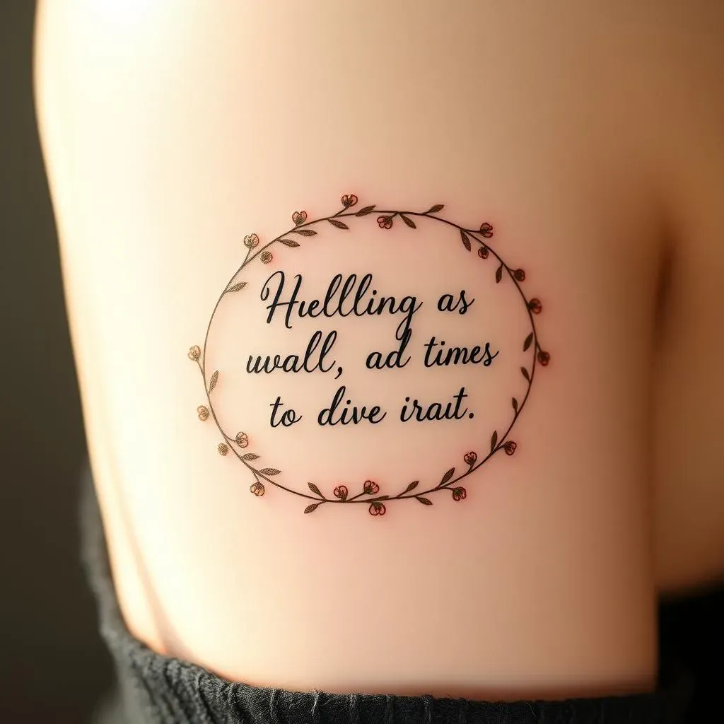 Showcasing Your Style: Designs for Unique Quote Tattoos for Women