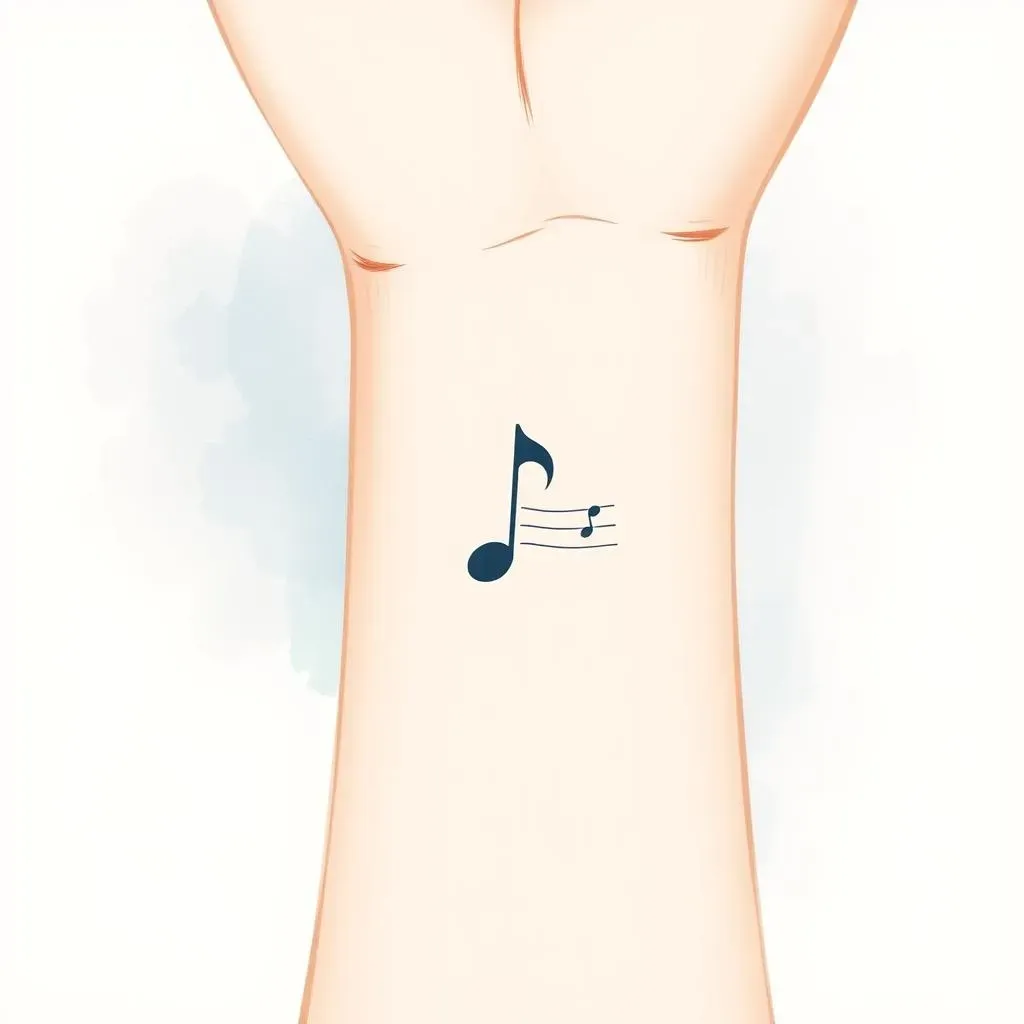 Simple Music Note Tattoos and Their Meanings