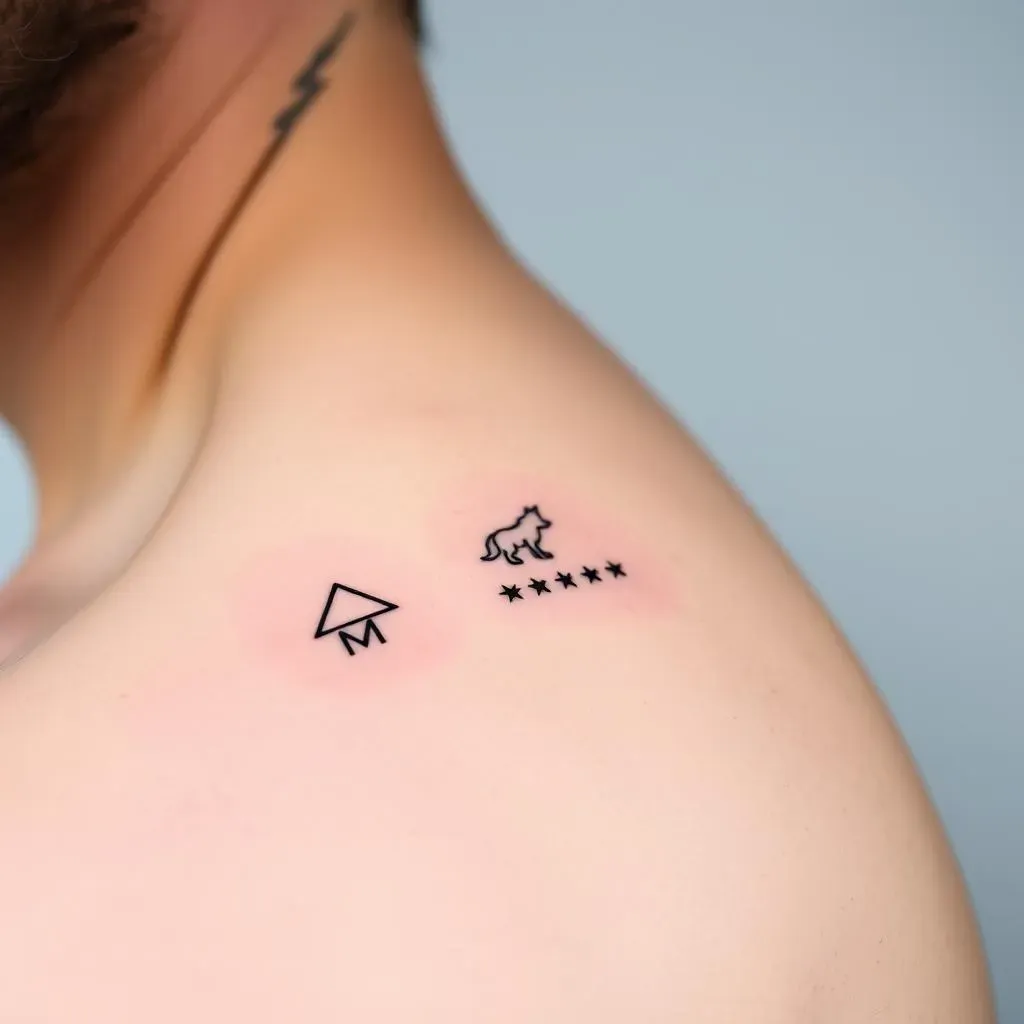 Simple & Small Shoulder Tattoo Ideas for Guys
