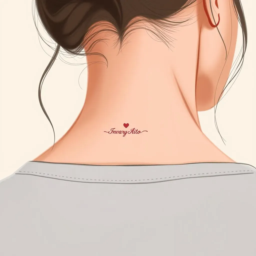 Small and Discreet Back of Neck Tattoo Ideas