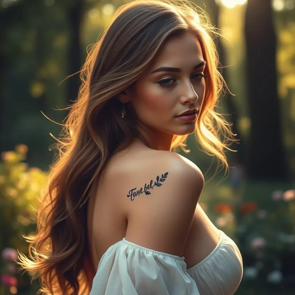 Small and Sweet: Delicate Shoulder Blade Tattoos for Women