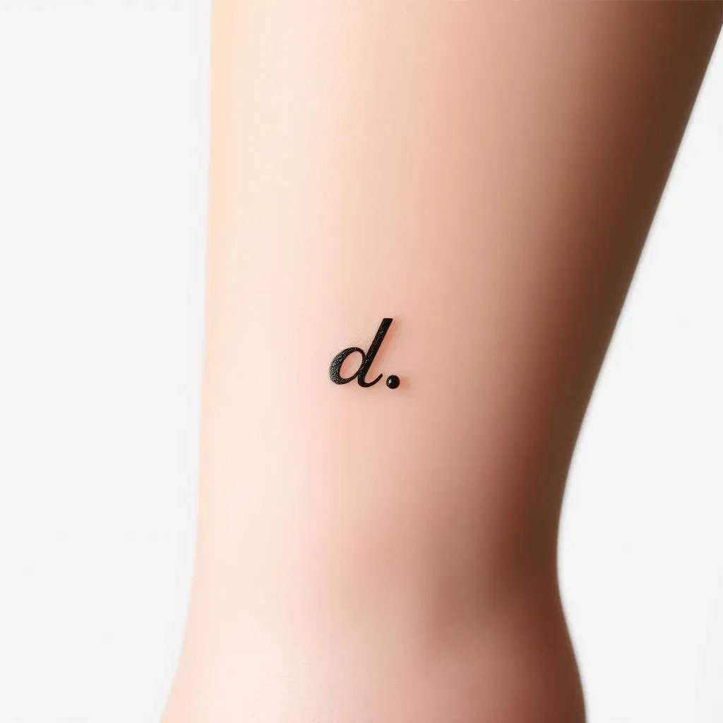 Small 'd' Tattoo Design Ideas and Placement