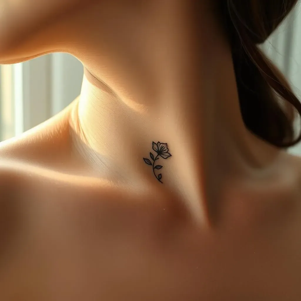 Absolute Small Neck Tattoo Ideas for Women: Bold & Simple