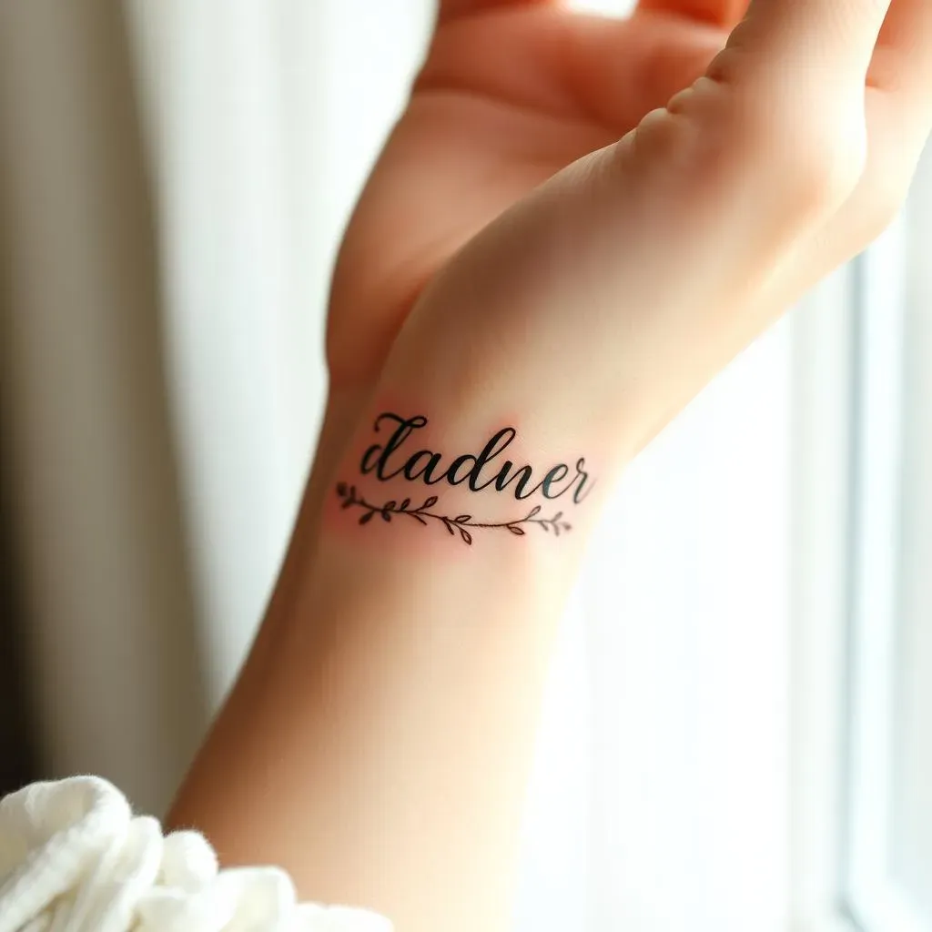 Absolute Small Tattoo Ideas for Daughter's Name: Unique Designs