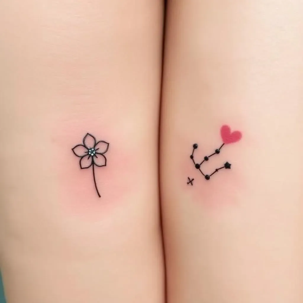 Amazing Small Tattoo Ideas for Mother and Daughter: Ink Together