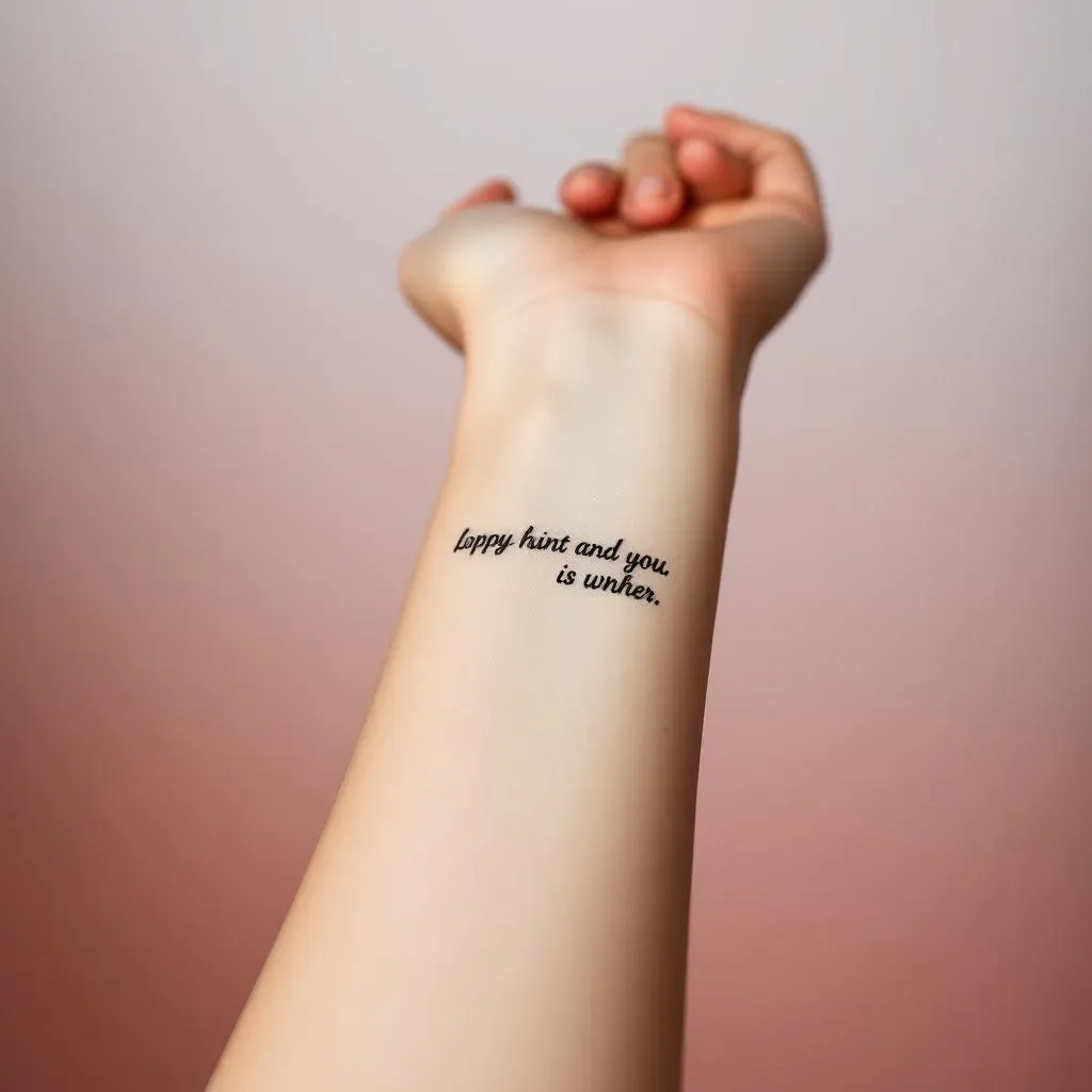 Small Tattoo Ideas: Quotes to Inspire and Motivate