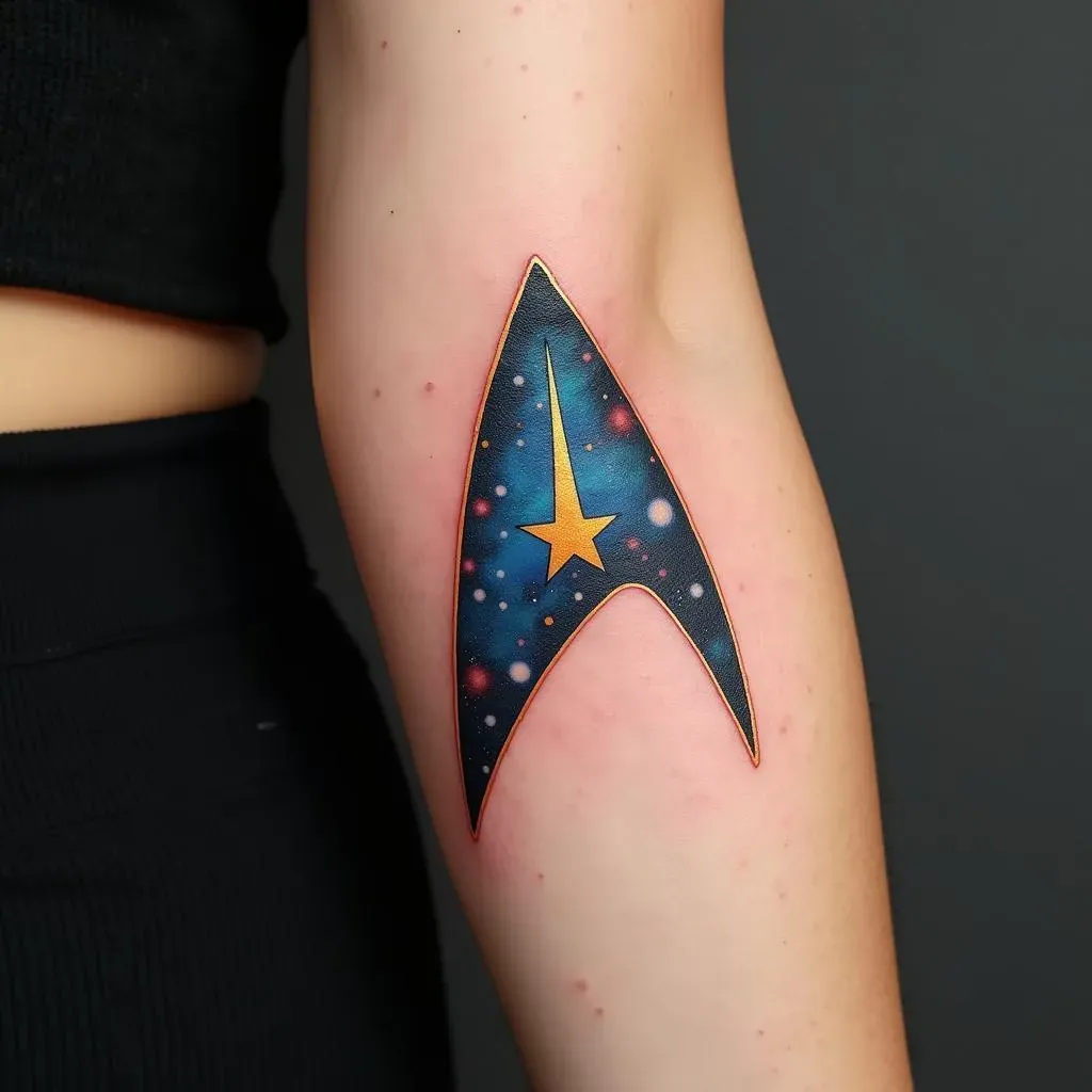 Absolute Star Trek logo tattoos for women: Ideas & Designs