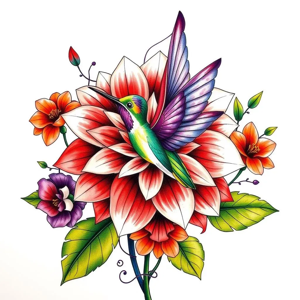 Stunning Dahlia Tattoo Designs for Women