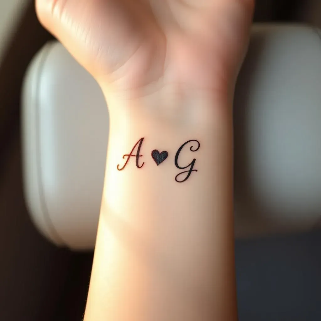 Stylish Initials Tattoo Ideas for Women