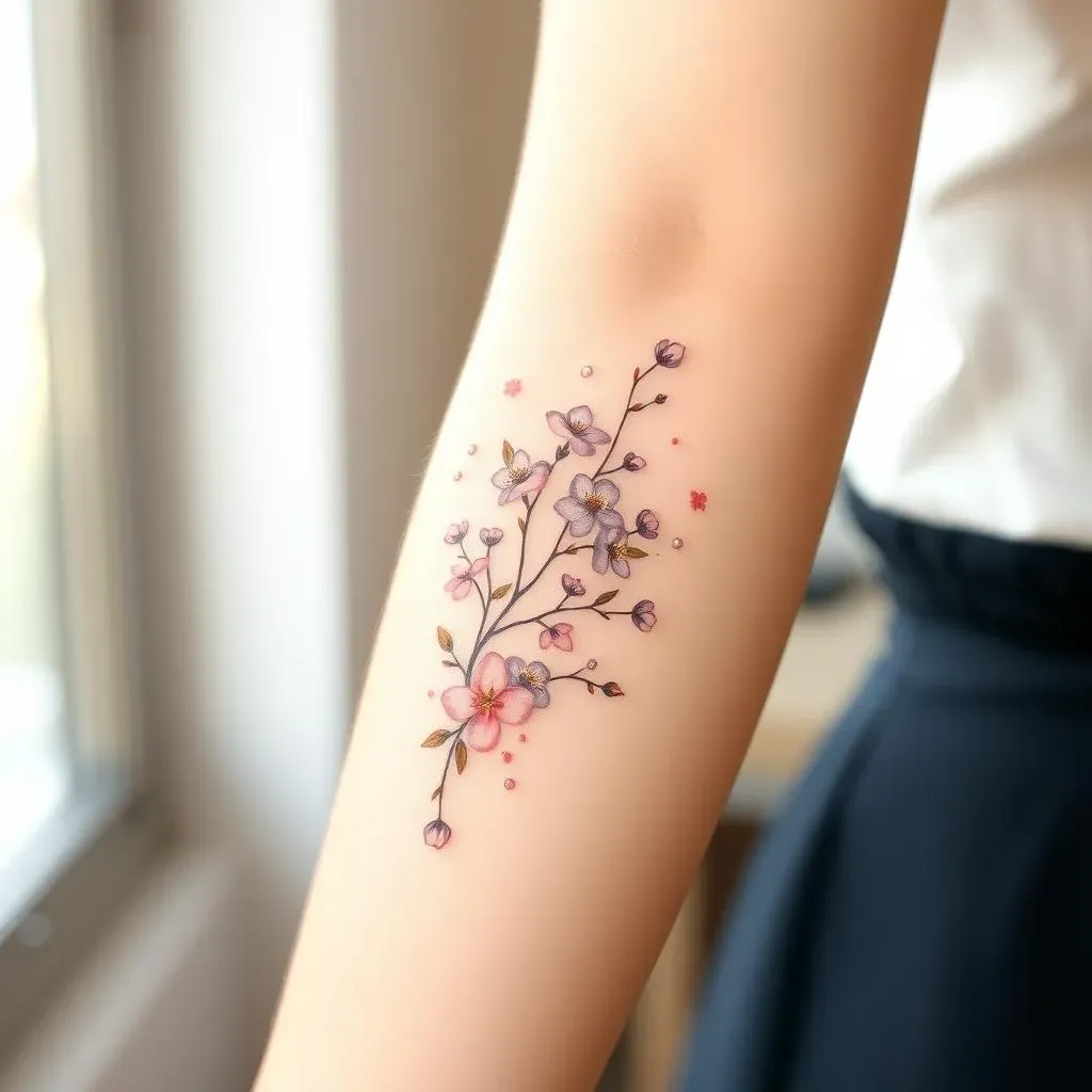 Subtle Statements: Delicate Half Sleeve Flower Tattoo Ideas