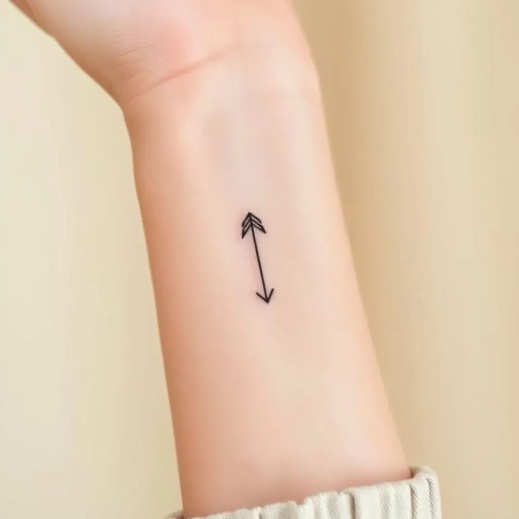 Symbolism and Meaning Behind Minimalist Arrow Tattoos for Women