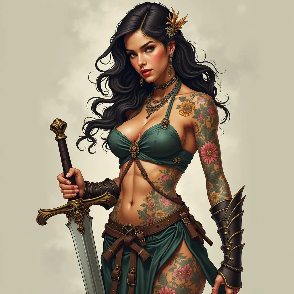 The Aesthetics of Female Warrior Tattoos: Embracing Strength and Beauty