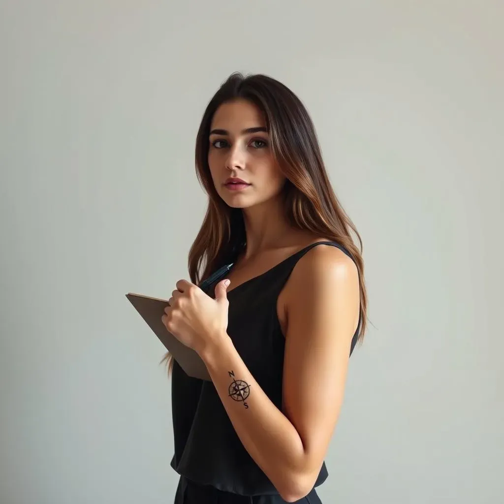 The Allure of Minimalist Compass Tattoos for Women