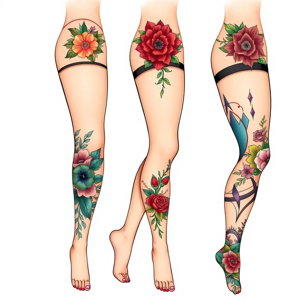 The Art of Placement: Mastering the Thigh Sleeve Tattoo Canvas