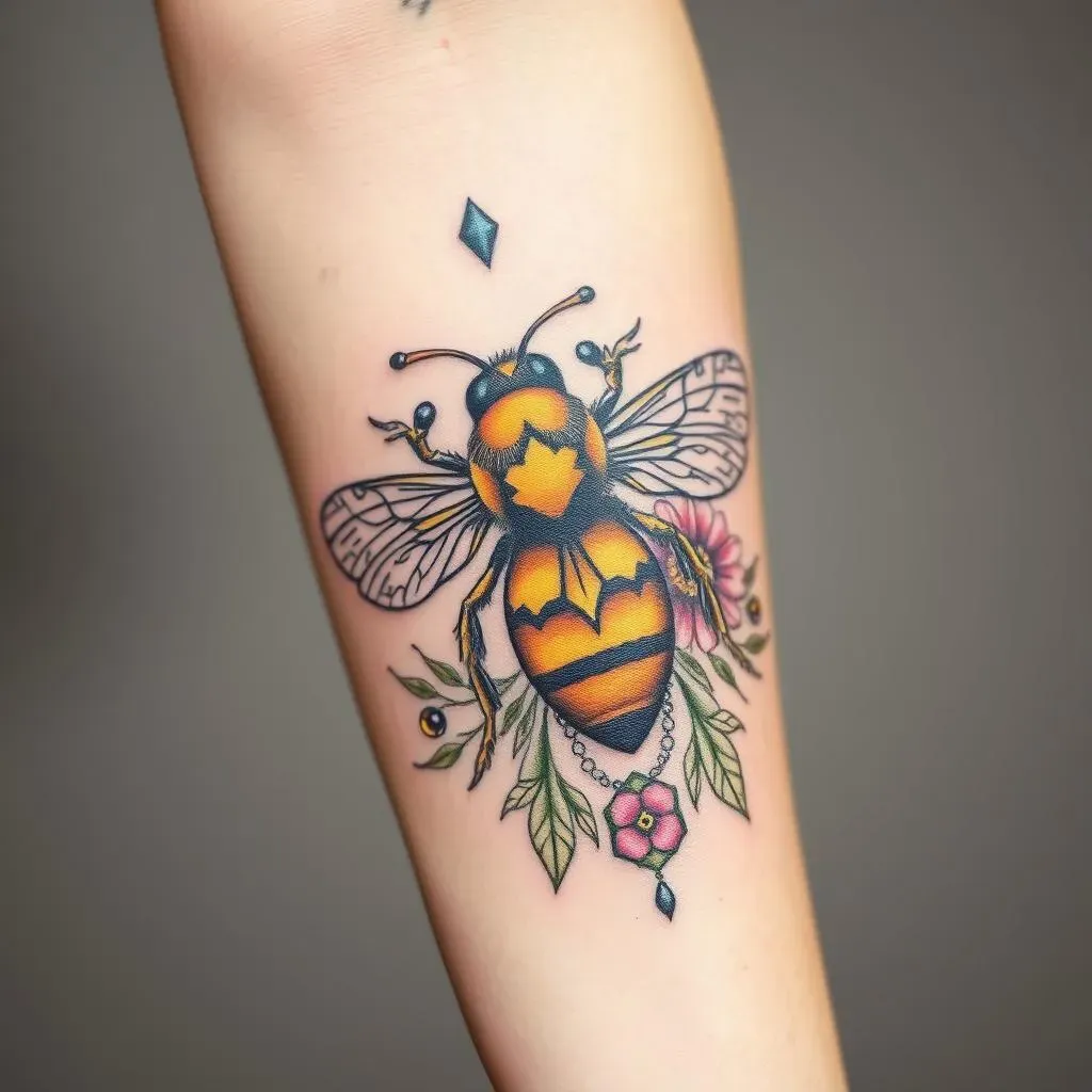 The Buzz About Bee Tattoos for Women: Symbolism and Meaning