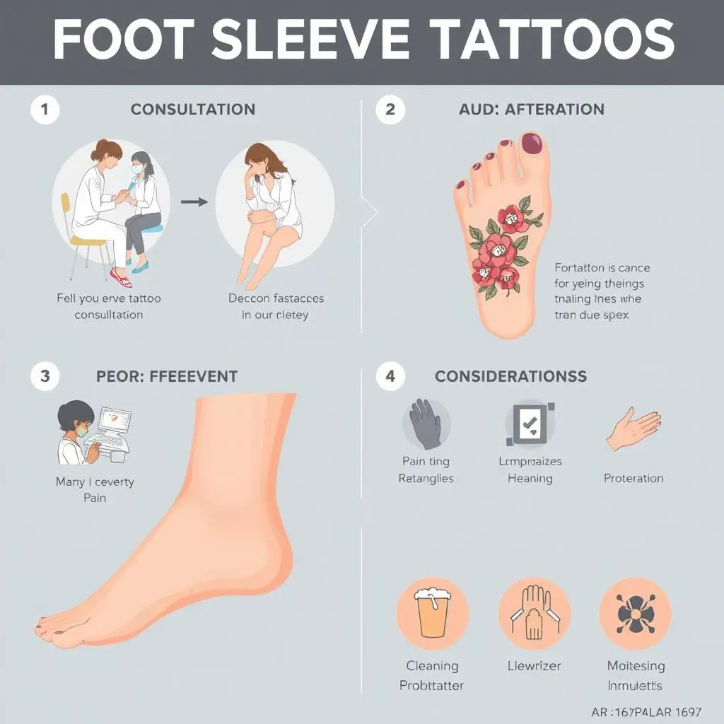 The Process, Aftercare, and Considerations for Foot Sleeve Tattoos for Women