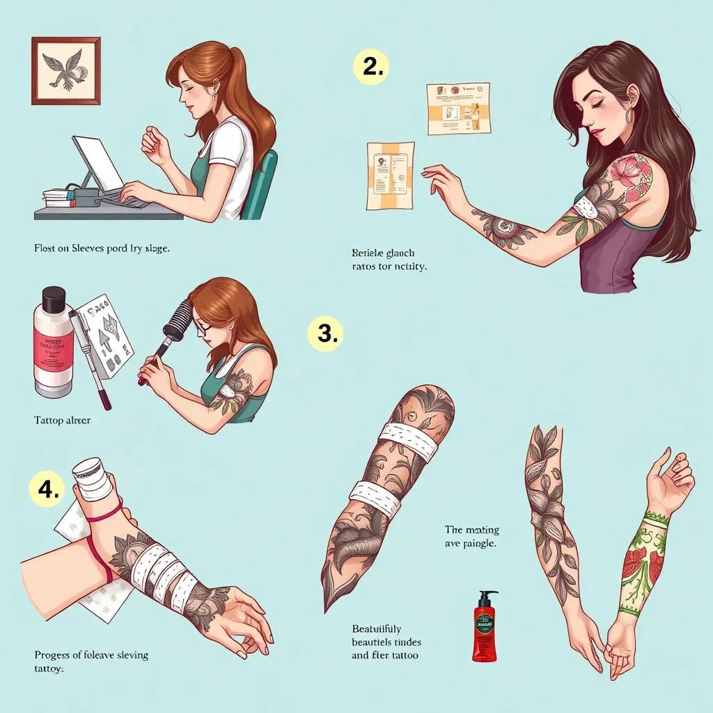 The Process of Getting a Forearm Sleeve Tattoo for Women