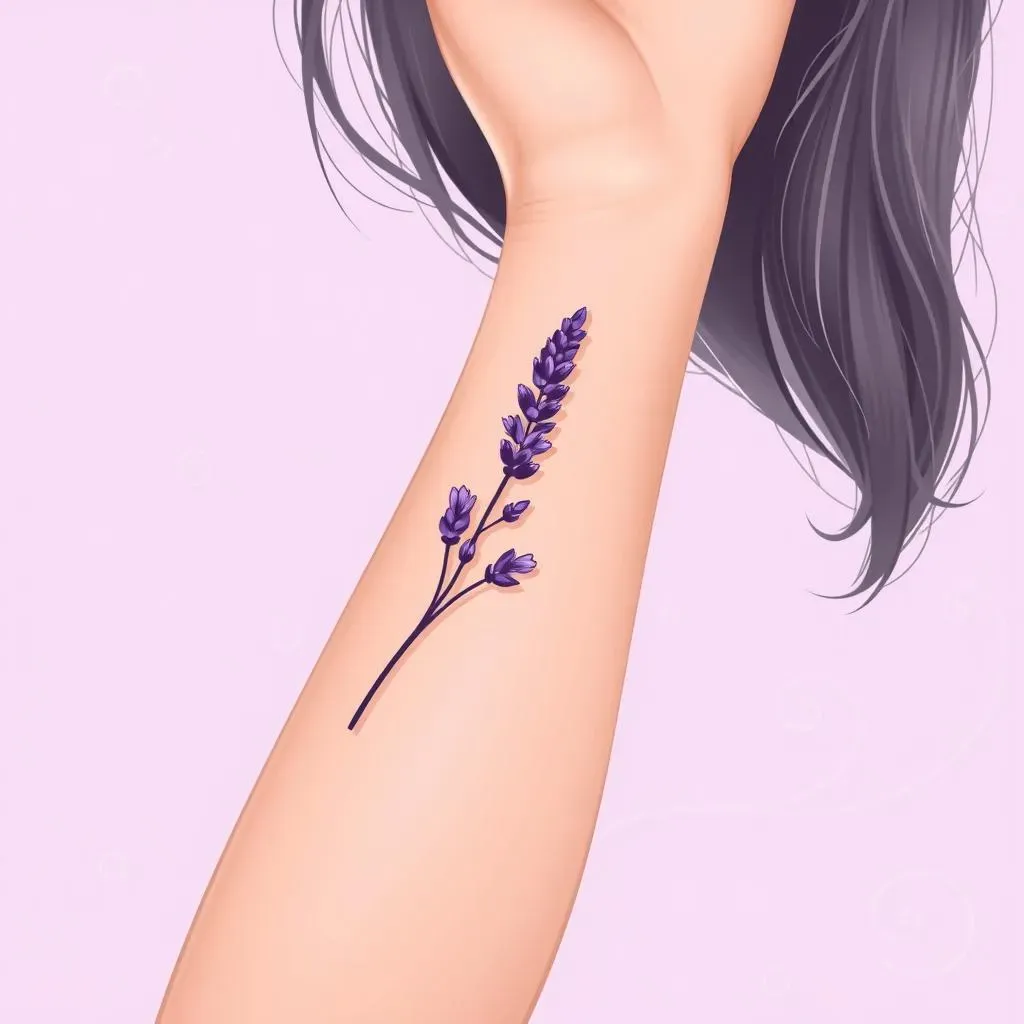 The Symbolism of Lavender Tattoos for Women