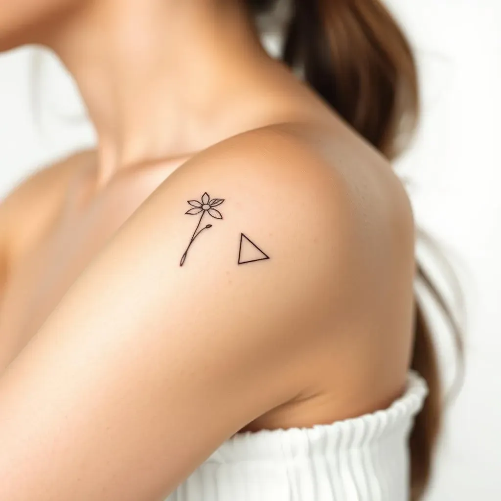 Tiny & Trendy: Minimalist Small Tattoo Ideas for Women's Upper Arm