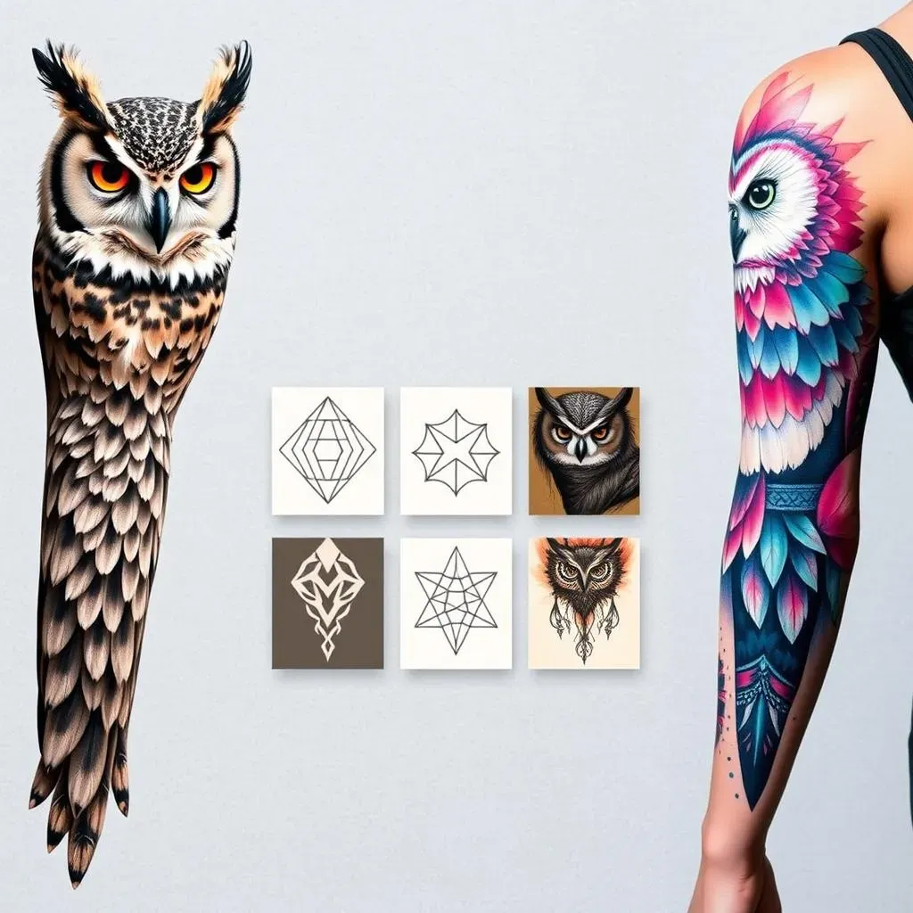 Top Owl Sleeve Tattoo Styles for Women: From Realism to Watercolor