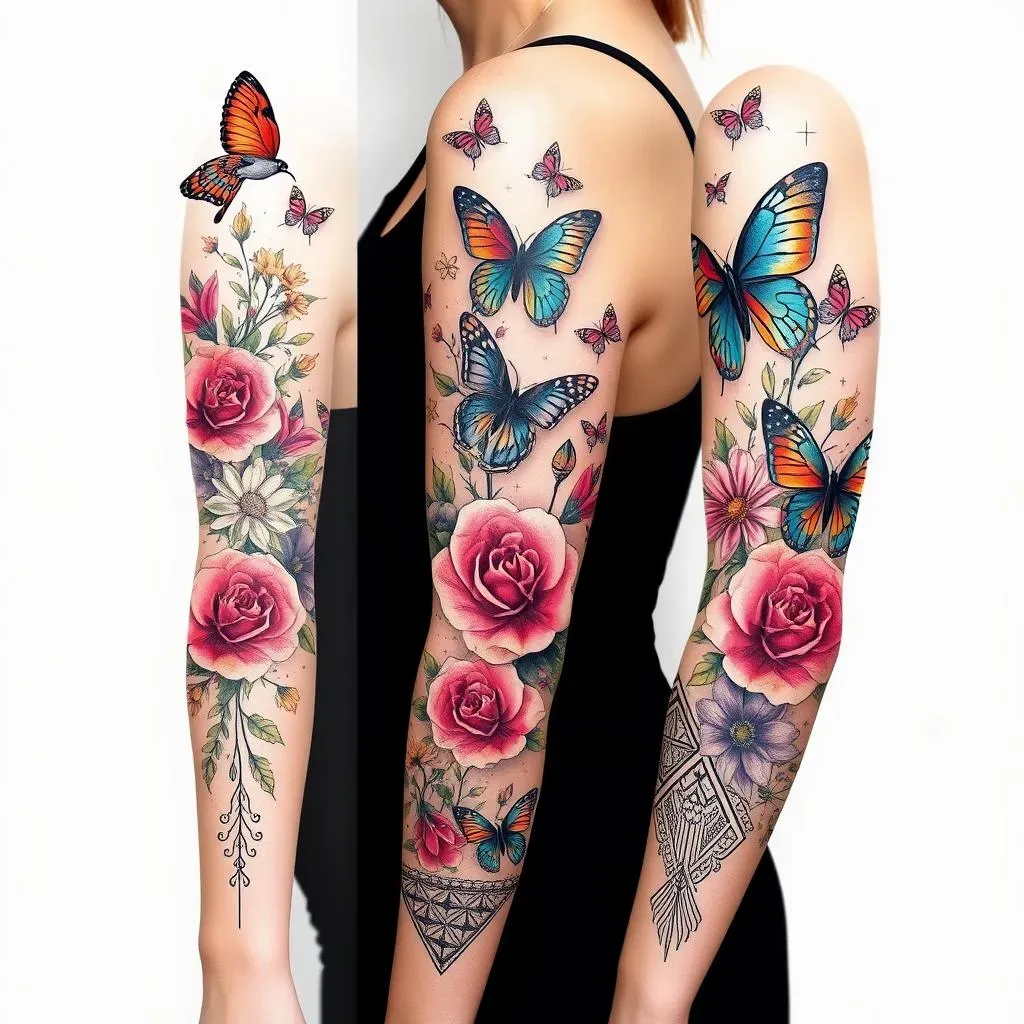 Tricep Sleeve Tattoo Ideas for Women: Styles and Themes