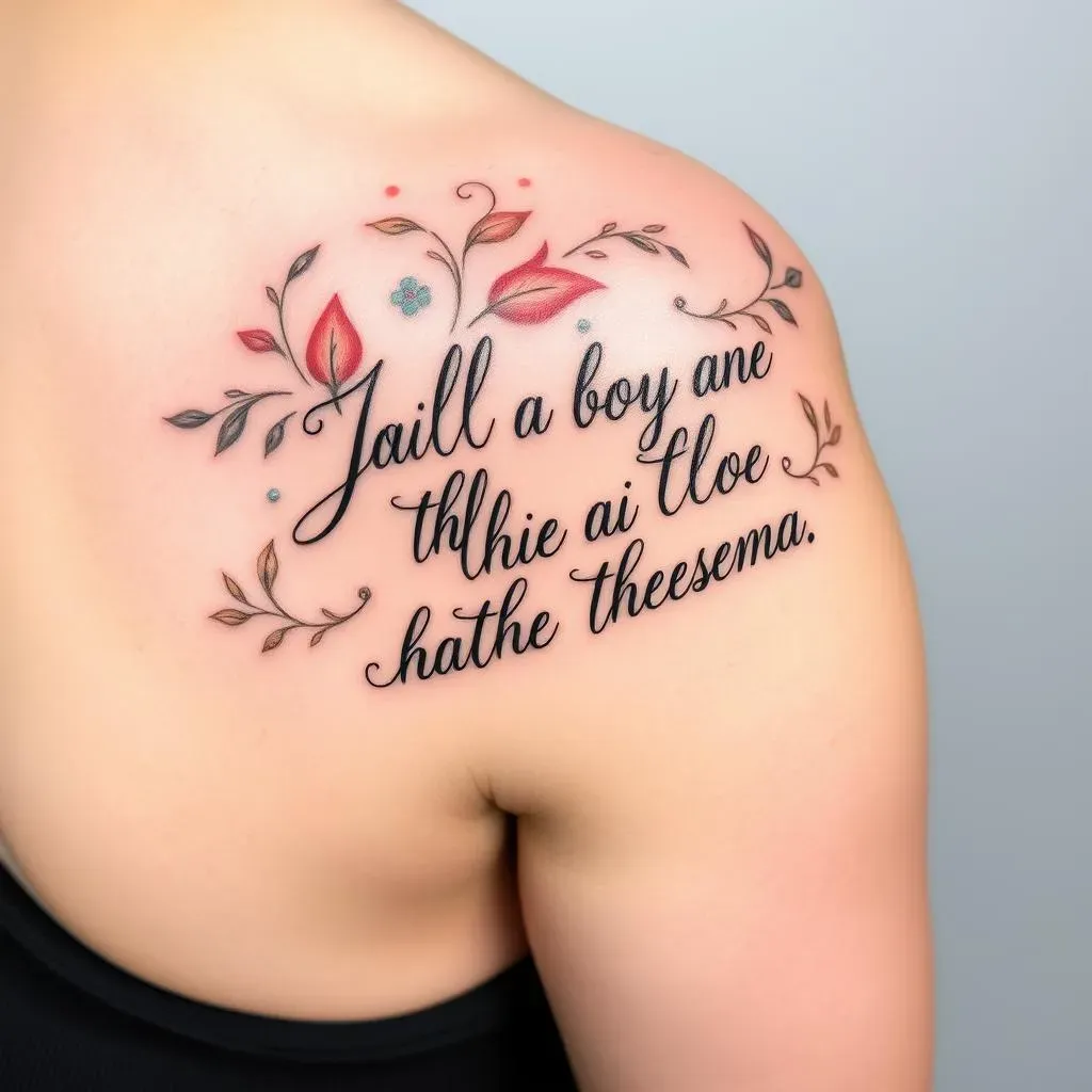 Unique Designs and Placement for Your Shoulder Tattoo Quote