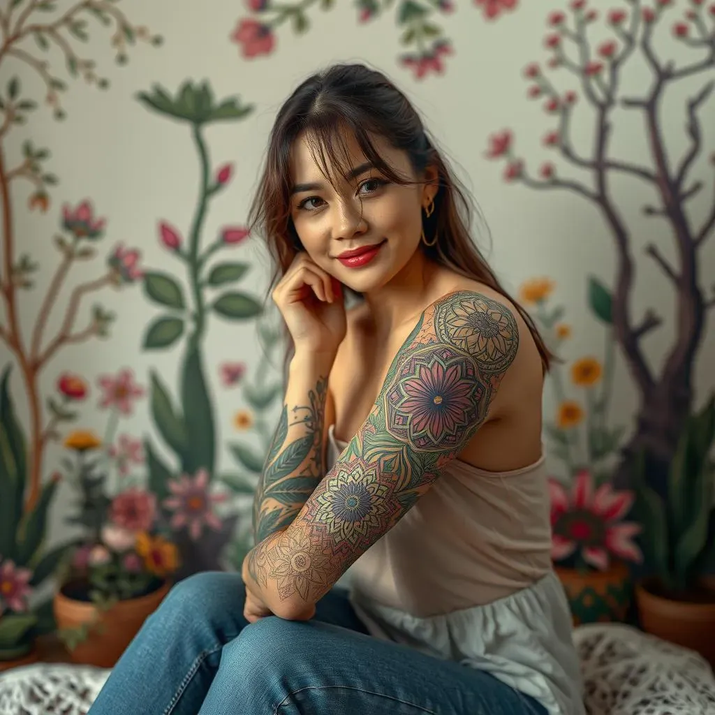 Unique Sleeve Tattoo Ideas for Females With Meaning: Dazzling Ink