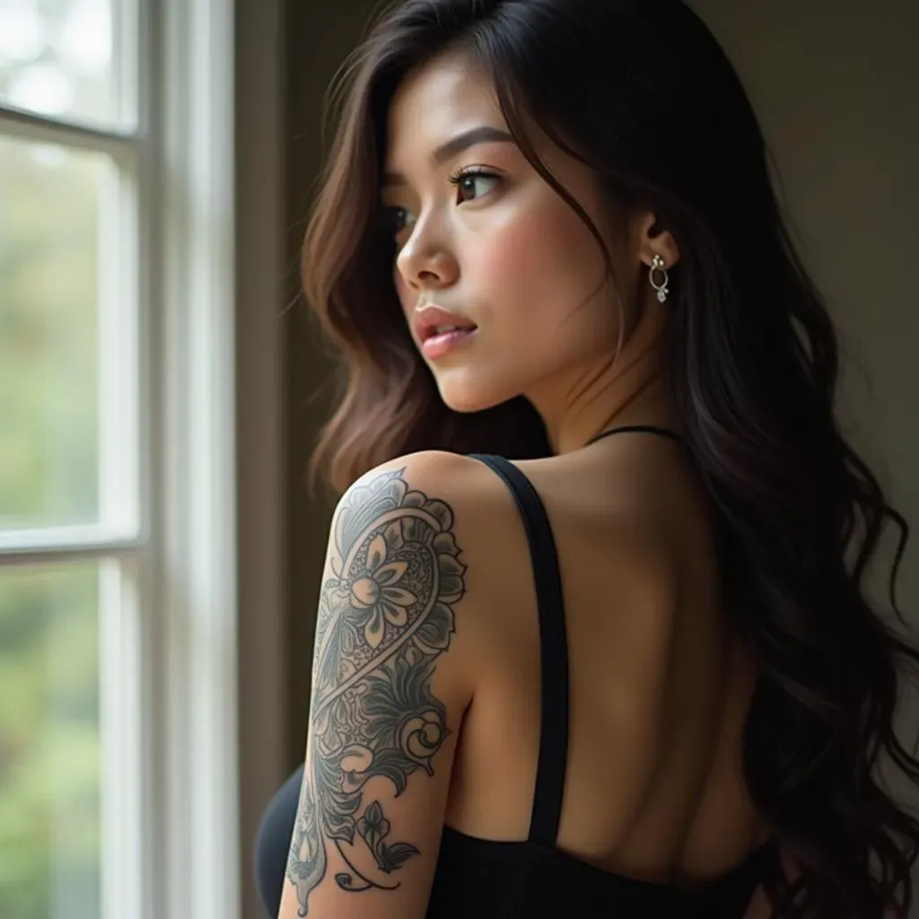  Upper Arm Tattoos: Unique Designs for Her