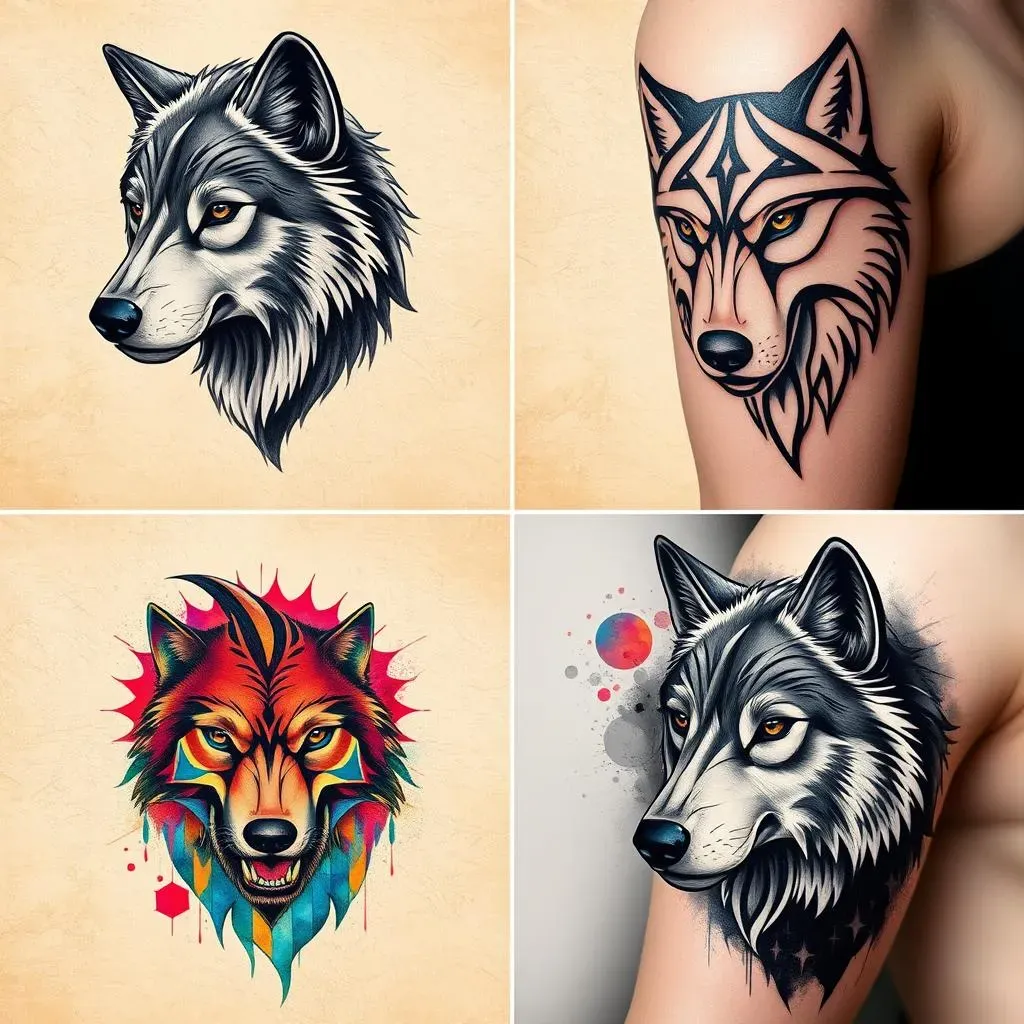 Upper Arm Wolf Tattoo Styles: From Realistic to Tribal Designs