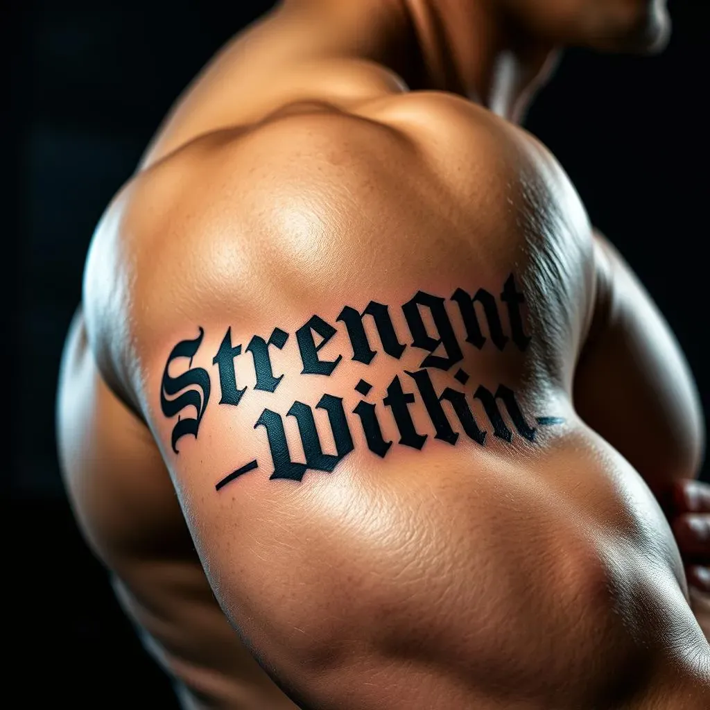 Upper Arm Word Tattoo Designs: Bold Statements and Subtle Messages