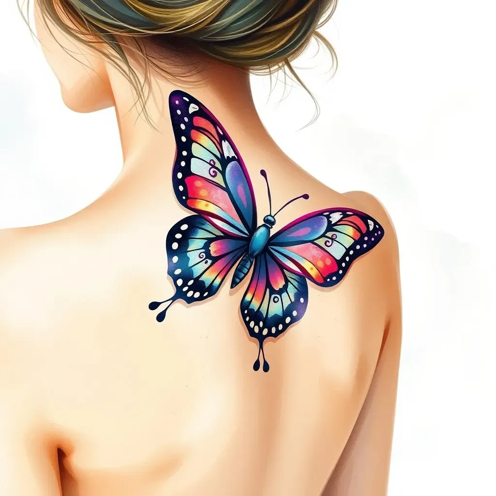 Ultimate Watercolor Butterfly Tattoos for Women