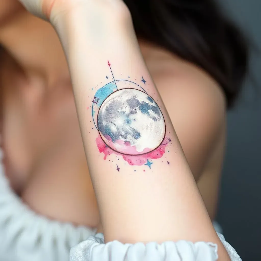 Ultimate Watercolor Moon Tattoos for Women