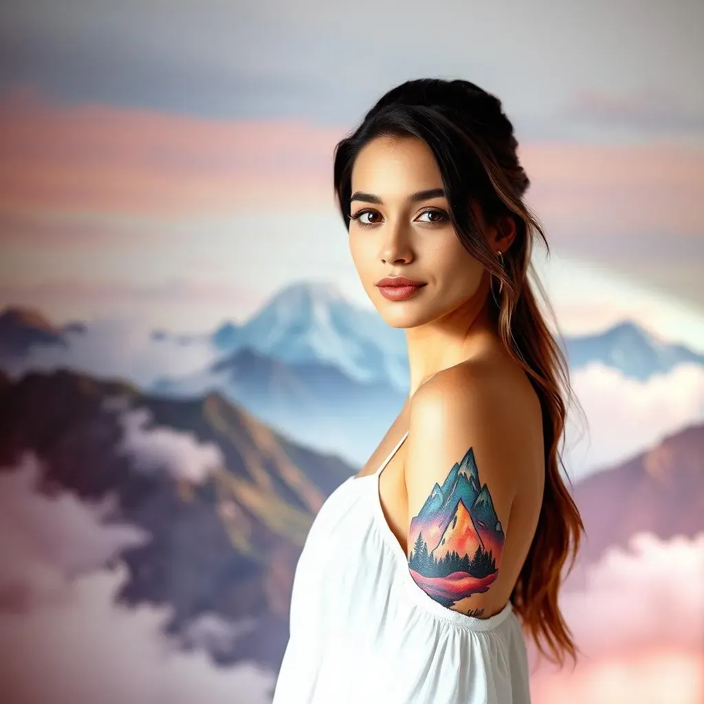 Ultimate Watercolor Mountain Tattoos for Women