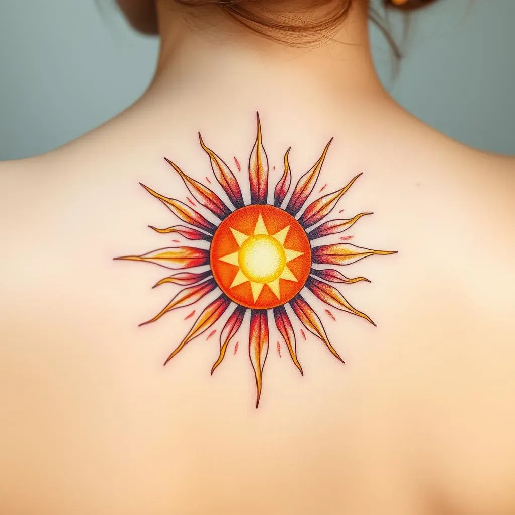 Ultimate Watercolor Sun Tattoos for Women