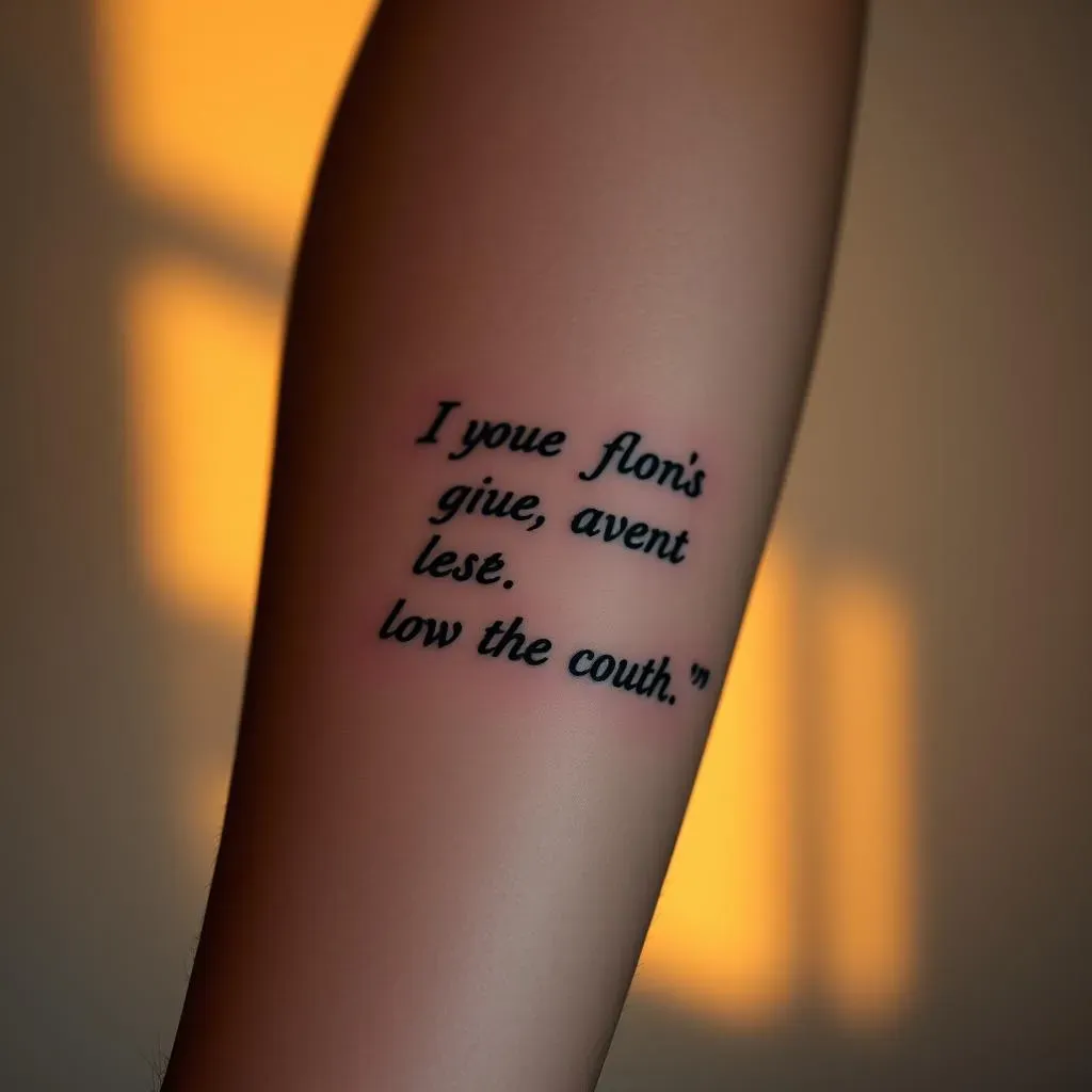 Why Choose a Custom Quote Tattoo?