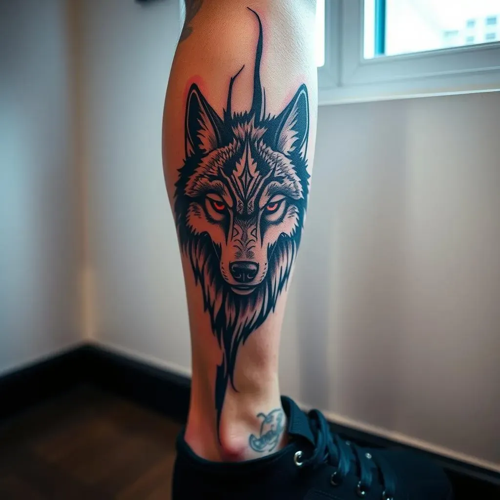 Stunning Wolf Leg Tattoo Ideas: Unleash Your Wild Side