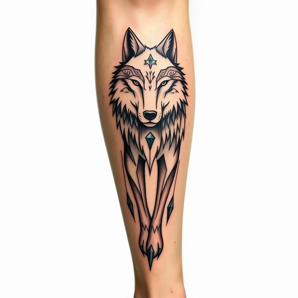 Wolf Leg Tattoo Styles: From Realistic to Geometric